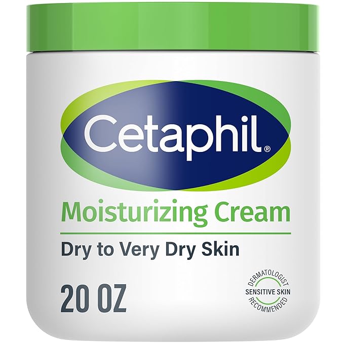 Cetaphil Cetaphil Face & Body Moisturizer, Hydrating Moisturizing Cream for Dry to Very Dry, Sensitive Skin, NEW 20 oz, Fragrance Free, Non-Comedogenic, Non-Greasy (Packaging May Vary) Moisturiser