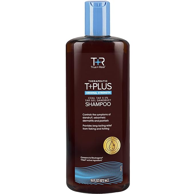 True+Real True+Real Coal Tar Therapeutic Plus Tar Gel Anti-Dandruff Shampoo 0.5% Coal Tar, 16 Fl Oz, Original Strength skincare