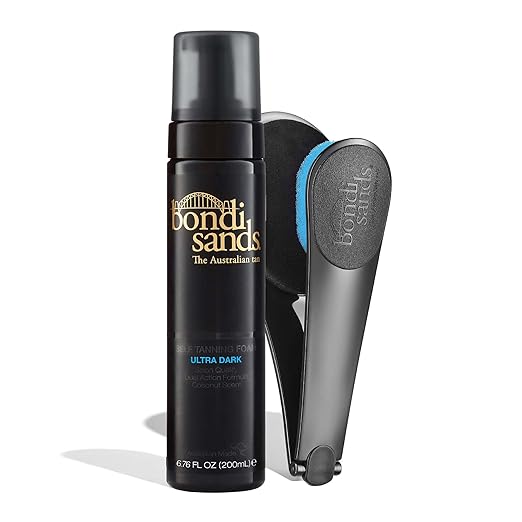 Bondi Sands Ultra Dark Self Tanning Foam + Back Applicator | Includes Lightweight Foam and 1 Back Applicator with 3 Replacement Pads ($38 Value) Toner