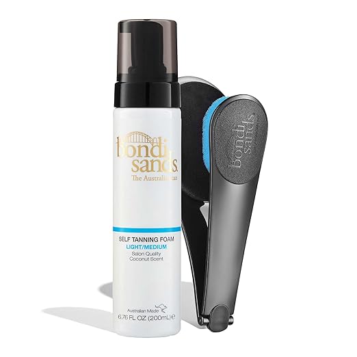 Bondi Sands Light/Medium Self Tanning Foam + Back Applicator | Includes Lightweight Foam and 1 Back Applicator with 3 Replacement Pads ($36 Value) Toner