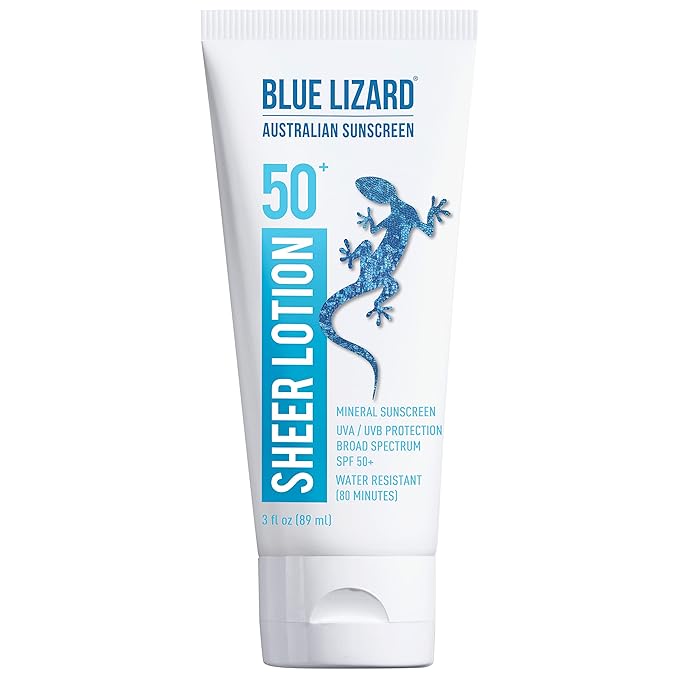 BLUE LIZARD Blue Lizard Australian Sunscreen Sheer Lotion Body, SPF 50+ 3 oz. Sunscreen