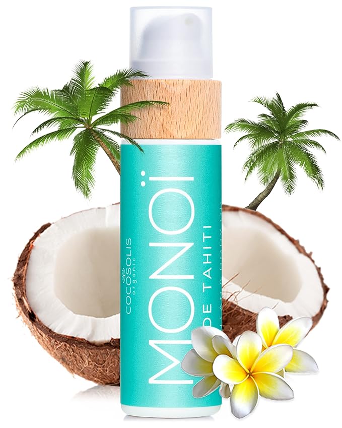 COCOSOLIS COCOSOLIS MONOI Tanning Bed Lotion Accelerator – Organic Tanning Oil with Vitamin E & Monoi de Tahiti Moisturiser