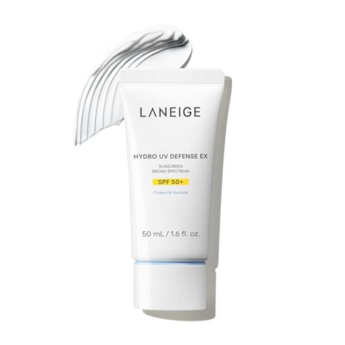 LANEIGE LANEIGE Hydro UV Defense Sunscreen SPF 50+ Hypoallergenic & Dermatologist-Tested Korean Broad Spectrum Sun Protection with No White Cast Korean Sunscreen