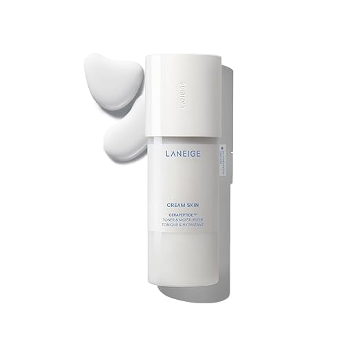 LANEIGE Cream Skin Toner & Moisturizer: Lightweight Refillable Korean Milky Toner with Ceramide & Peptide for Hydration, Firming, & Barrier Support Korean face wash