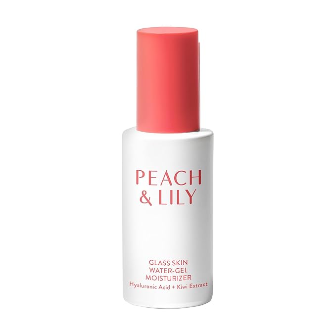 Peach & Lily Peach & Lily - Glass Skin Water-Gel Moisturizer (1.69 ounces) - Hyaluronic Acid - Face Moisturizer - Lightweight & Oil Free - Chamomile, Kiwi, & Peach - Self Care - Vegan, Cruelty Free - Korean Beauty Moisturiser