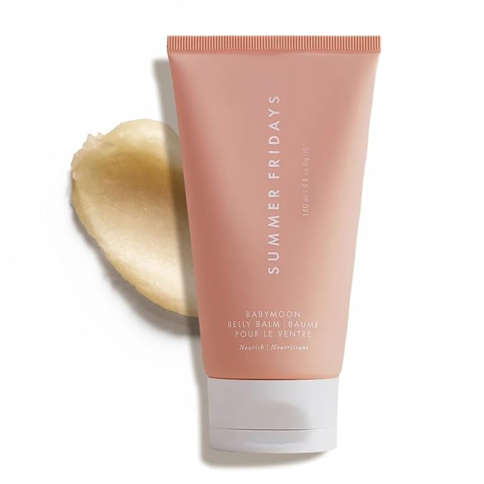 Summer Fridays Summer Fridays Babymoon Belly Balm - Nourishing Balm + Body Moisturizer Enriched with Calendula Oil + Vitamin E to Help Reduce the Appearance of Stretch Marks and Dry Skin (5 Fl Oz) Moisturiser