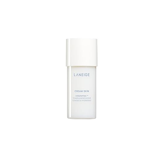 LANEIGE Cream Skin Toner & Moisturizer: Lightweight Refillable Korean Milky Toner with Ceramide & Peptide for Hydration, Firming, & Barrier Support Toner
