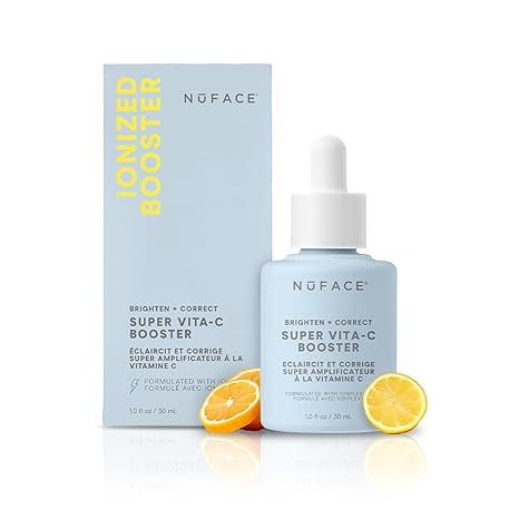 NuFACE NuFACE Vita-C Brightening Face Serum - Vitamin C Serum for Dark Spots & Even Skin Tone + Niacinamide for Soothing Redness - Boosts Results of Microcurrent Treatments, Daily Skin Care (1oz) Serum