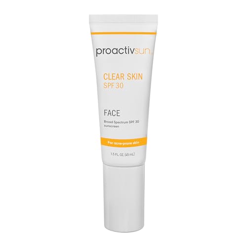 Proactiv Proactiv Clear Skin Face Sunscreen Moisturizer With SPF 30 - Hydrating SPF Lotion And Sensitive Skin Sunscreen For Oily Skin And Acne-Prone Skin, Oil Free Matte Skincare Sunscreen, 1.5oz Sunscreen