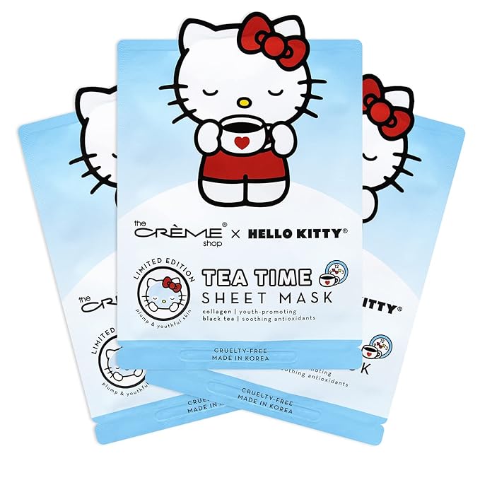 The Crème Shop The Crème Shop | Hello Kitty Tea Time Sheet Mask (3 Pack) Sheet Mask