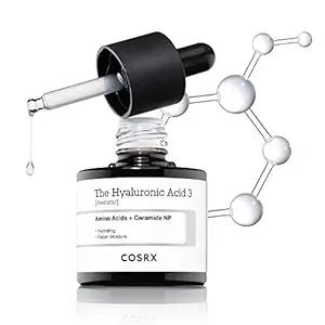 COSRX COSRX Pure Sodium Hyaluronic Acid 3% Serum, Hydratying & Moisture Boosting for Fine Lines & Wrinkles, Repair Dry Skin, 0.67fl.oz/20ml, No Artificial Fragrance, Korean Skin Care Korean face wash