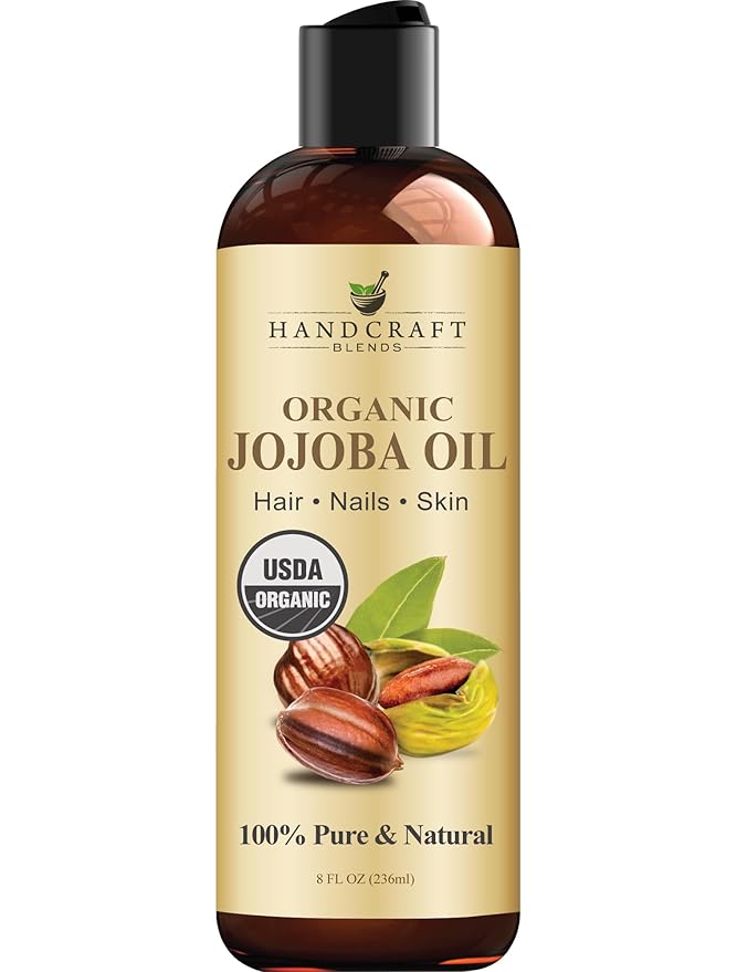 Handcraft Blends Handcraft Blends USDA Organic Jojoba Oil | Cold-Pressed | 8 Fl Oz | 100% Pure & Natural | for Hair, Skin & Face | Premium Grade Carrier Oil | for Massage & Aromatherapy | Hexane-Free Korean face wash