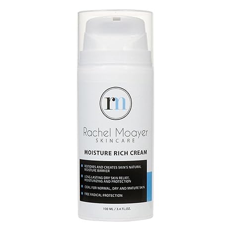 Rachel Moayer Skincare Rachel Moayer Skincare RM Moisture Rich Cream with Ceramide Complex, Hydrating Face Moisturizer for Dry & Mature Skin, Encapsulated Delivery System, Long-Lasting Nourishing Barrier Protection, 1.7 oz Moisturiser