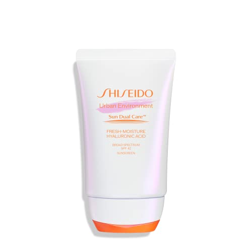 Shiseido Shiseido Urban Environment Fresh-Moisture Sunscreen SPF 42 - 50 mL - Protects Against UVA/UVB Rays & Pollution - 12-Hour Hydration - Water Resistant for 40 Minutes - Non-Comedogenic Sunscreen