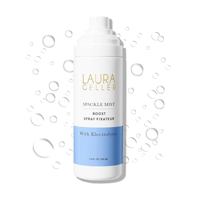 LAURA GELLER NEW YORK LAURA GELLER NEW YORK Spackle Mist Boost Setting Spray with Electrolytes - Long-Lasting Makeup Spray with Blue Light Protection - Dewy Skin Makeup Setting Spray skincare