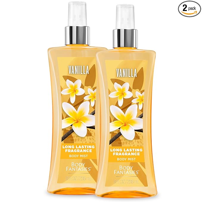 Body Fantasies Body Fantasies Signature Fragrance Body Spray, Vanilla, 8 fl oz (Pack of 2) skincare