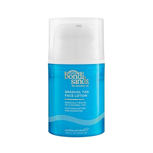 Bondi Sands Gradual Tan Face Lotion | Gradually Builds To A Natural Tan With Shea Butter For Hydration 1.69 FL. OZ. (50mL) Moisturiser