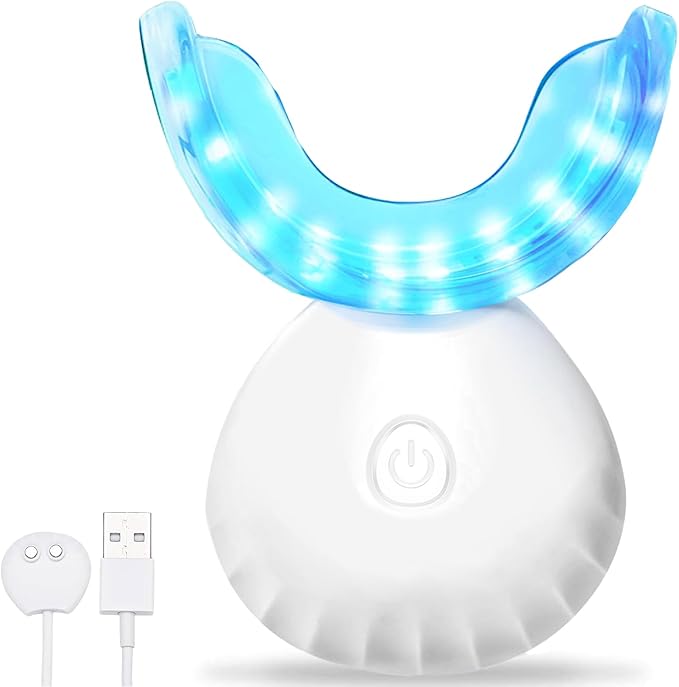 EOICCEOH Teeth Whitening Light,10X More Powerful Blue Led Light Connected with USB, Non-Battery Teeth Whitening LED Light in Home Use skincare