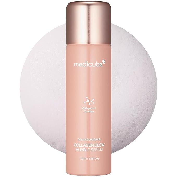 medicube Medicube Collagen Glow Bubble Serum - Fast-absorbing bubble-type serum that gives you 24h Glow & Lifted Look - Korean skincare (3.38fl.oz.) Korean face wash
