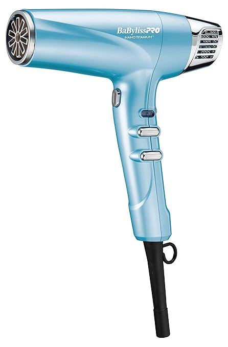 BabylissPRO Nano Titanium Hair Dryer, Professional 1875-Watt Blow Dryer, Lightweight, Ionic Technology Dries Hair Faster with Less Frizz skincare