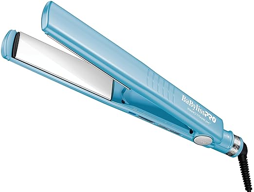 BabylissPRO Nano Titanium Specialty Ionic Hair Straightener, Professional Flat Iron For All Hair Types skincare