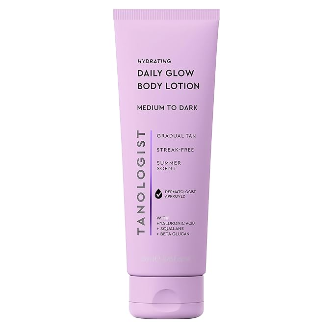 Tanologist Tanologist Hydrating Daily Glow Body Lotion- Medium/Dark, Buildable & Transfer-Proof Gradual Self Tanner, Summer Fragrance, Natural Not Orange, Lasts 7 Days, Vegan Clean Formula, 8.45 fl oz Korean face wash