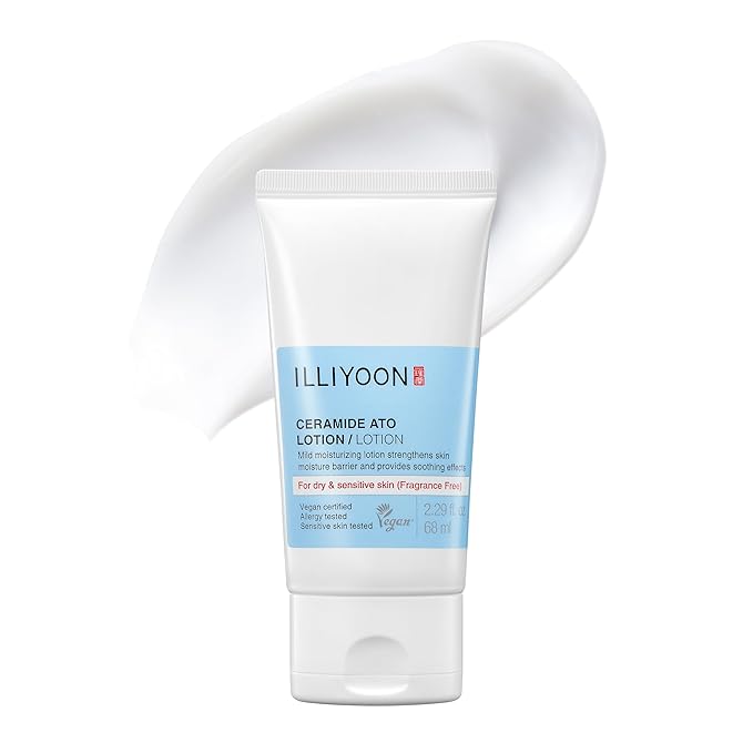 Illiyoon Illiyoon Ceramide Ato Lotion | Lightweight Moisturizer for Dry & Sensitive Skin, Barrier Repair for Face and Body, Mild for Babies, Vegan Certified, Korean Skincare, 2.29 fl.oz. Moisturiser