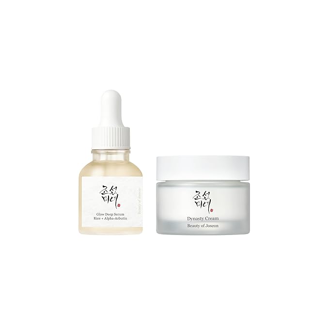 Beauty of Joseon Beauty of Joseon Rice Duo Glow Deep Serum (30ml, 1 fl.oz) + Dynasty Cream (50ml, 1.69 fl.oz.) Korean Skin Care Korean Exfoliator