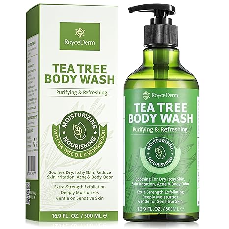 Roycederm Roycederm Antifungal Body Wash & Soap, Antibacterial, Tinea Versicolor, Tea Tree Body Wash, Back Acne, Folliculitis, For Jock Itch, Athletes Foot, Body Odor, Ringworm skincare