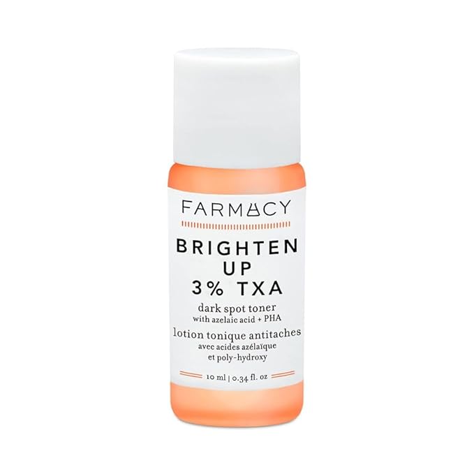 Farmacy Farmacy 3% TXA Brightening Toner for Face - Dark Spot Corrector with Azelaic Acid, Tranexamic Acid + 5% PHA - Helps Even Texture + Tone, Fade Dark Spots + Exfoliate - Glow-Enhancing Skin Care (10ml) Exfoliator