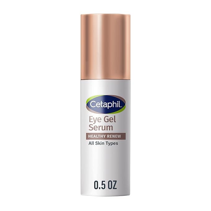 Cetaphil Cetaphil Healthy Renew Hydrating Eye Gel Serum 0.5 Oz, 24Hr Under Eye Cream for Anti Aging, Reduces the Appearance of Dark Circles and Wrinkles, Retinol Alternative Peptide Serum, For Sensitive Skin Serum
