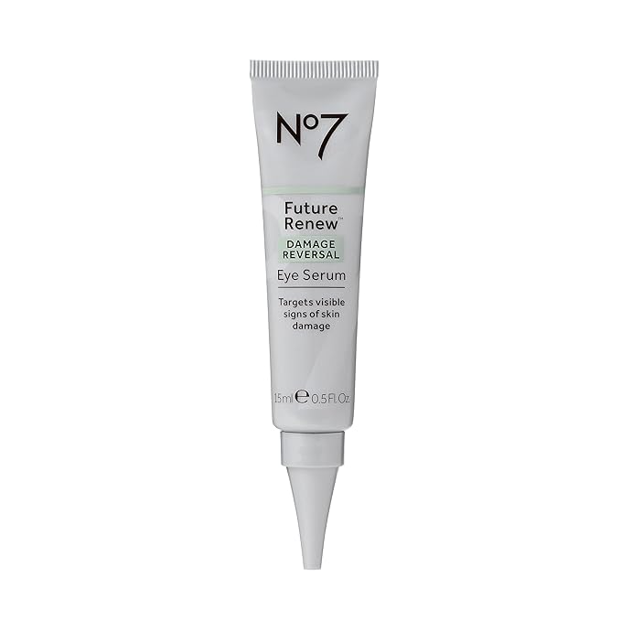 No7 No7 Future Renew Damage Reversal Eye Serum - Nourishing Under Eye Serum for Sun Damaged Skin Repair, Fine Lines & Wrinkles, and Uneven Texture - Suitable for Sensitive Skin (0.5 Fl Oz) Serum