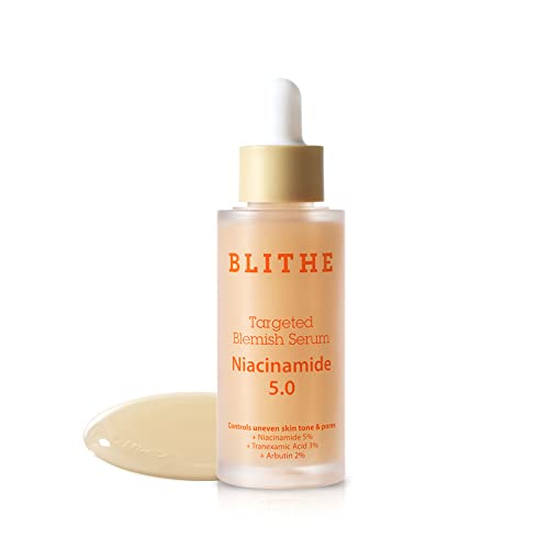 BLITHE BLITHE Niacinamide 5% + Tranexamic Acid 3% Serum, Dark Spot Corrector - Vitamin B3 Niacinamide for Face, Skin Soothing Cica & Allantoin, Arbutin & Tranexamic Acid, 1oz Serum