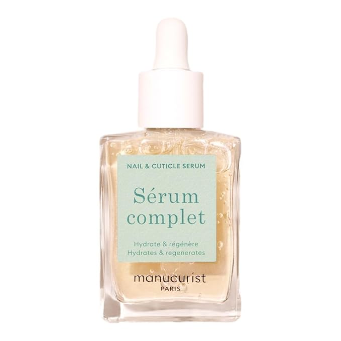 Manucurist Manucurist - Complete Serum, Care for Damaged Nails and Cuticles, Hydrates and Regenerates Nails which Break Easily, Non-Greasy Gel Texture, Up to 86.5% Bio-sourced, Made in France, 0.5 fl oz Serum