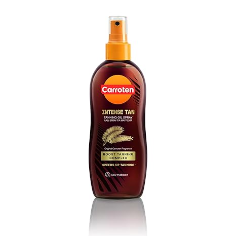 Carroten Carroten Intensive Tanning Oil Spray | Travel Size Browning Tan Accelerator | Carrot & Coconut Oils with Vitamin A & E for Silky Hydration | Water Resistant | TSA Approved | Made in Greece | 2.3 oz skincare