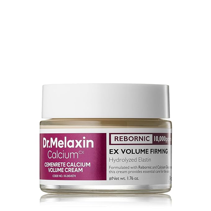 Dr.Melaxin Dr.Melaxin Cemenrete Calcium Intense Firming Cream 50ml (1.69 fl oz) – Rebornic 10,000ppm, Niacinamide & Hydrolyzed Elastin, Lifting & Elasticity Face Cream for Sagging Skin Moisturiser