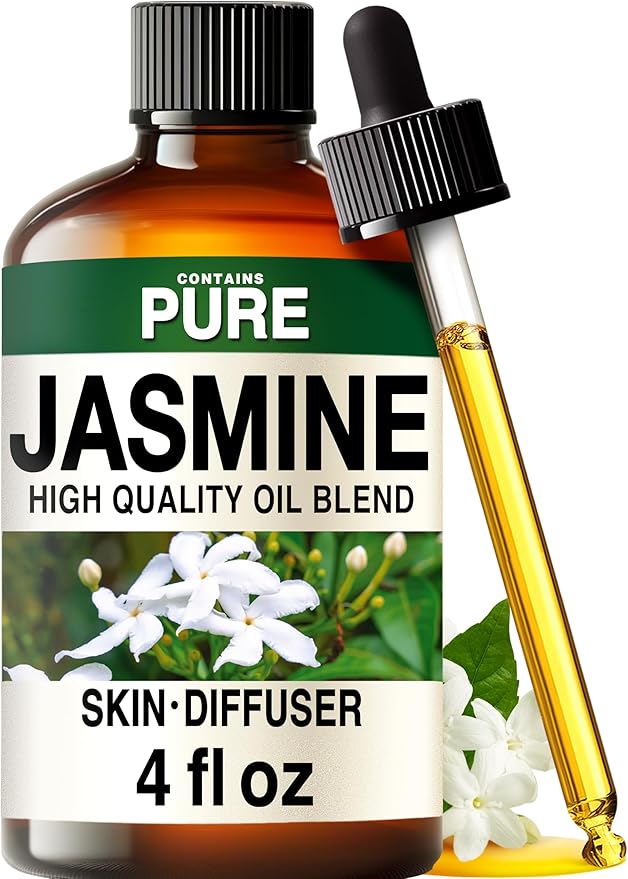 KUKKA essential oils KUKKA Jasmine Essential Oils - 4 Fl Oz - for Hair, Skin, Diffuser, Aromatherapy & DIY Soap Making Scent skincare