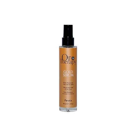 Fanola Fanola Oro Therapy Bi-Phase Hair Serum - Infused with Keratin, Argan Oil & Micro-Active Gold for Damaged Hair - Ideal for Frizz Control and Split End Repair (3.38 Fl oz) Exfoliator