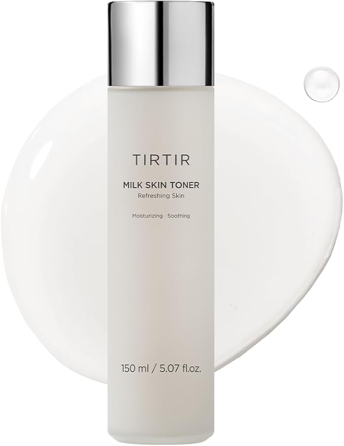 TIRTIR TIRTIR Milk Skin Rice Toner - Deep Moisturizing, Hydrating and Refreshing for face, Niacinamide, Ceramide, Rice Bran Extract, Nature-Oriented Ingredients, Korean Skin Care, Vegan, 150ml / 5.07 fl.oz. Korean face wash