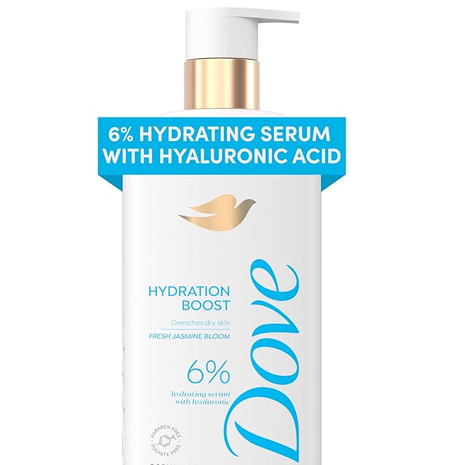 Dove Dove Serum Body Wash Hydration Boost actively drenches dry skin with Hyaluronic Acid Serum 18.5 Fl Oz Serum