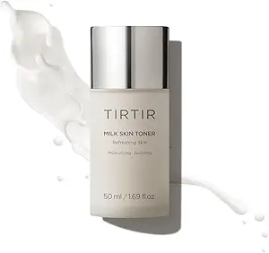 TIRTIR TIRTIR Milk Skin Rice Toner | Deep Moisturizing, Hydrating Toner for face, Niacinamide, Ceramide, Rice Bran Extract, Nature-Oriented Ingredients for Korean Skin Care, Vegan, 1.69 Fl Oz Korean face wash