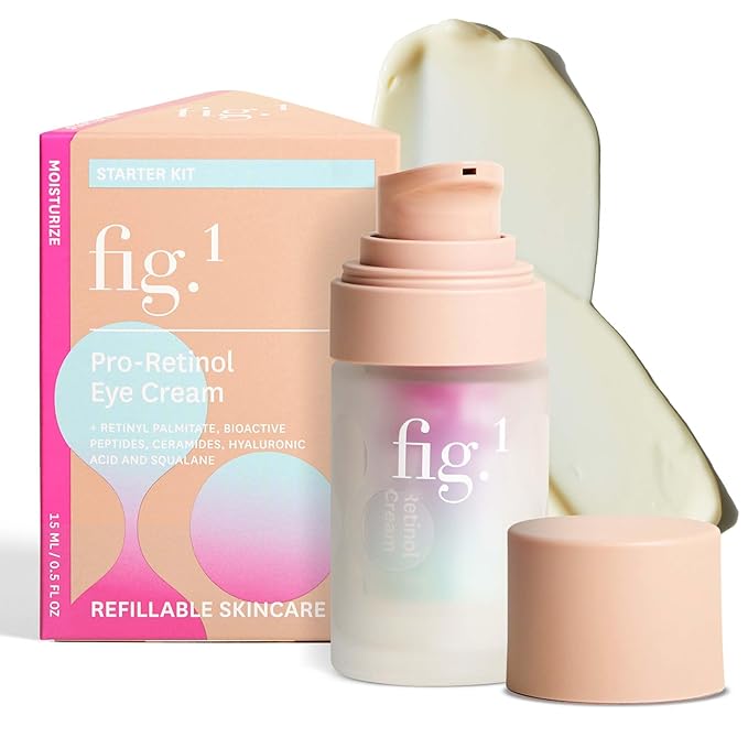Fig.1 Fig.1 Pro Retinol Eye Cream | Anti Aging For Wrinkles And Fine Lines | Hydrating Under Eye Cream For Dark Circles And Puffiness | Moisturizer For Women & Men | 15ml / 0.5 fl oz Eye Cream
