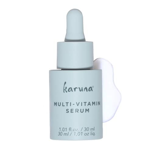 Karuna Karuna Multi-Vitamin Day & Night Serum Skin Care with Vitamins A, B3, B5, B6, C & E, Niacinamide and Antioxidant Serum for Face, Even Skin Tone, 30 ml Serum