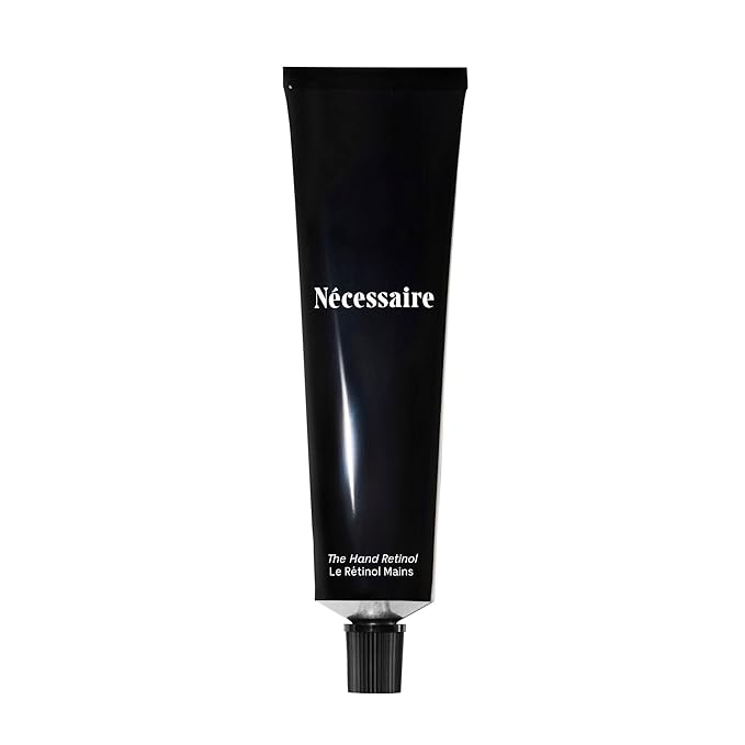 Nécessaire Nécessaire The Hand Retinol. Anti-Age Repair Serum. For Crepiness, Wrinkles, Spots, Brittle Cuticles. 0.25% Pure Retinol. 5% AHA. Dermatologist-Tested. Hypoallergenic. Non-Comedogenic. 2.2 fl oz. Exfoliator