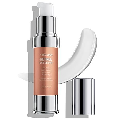 +1HEROLABS Retinol Eye Cream for Dark Circles and Puffiness, Anti Aging Under Eye Cream with Hyaluronic Acid, Retinol & Collagen to Fight Fine Lines, Wrinkles & Dark Spots Eye Cream