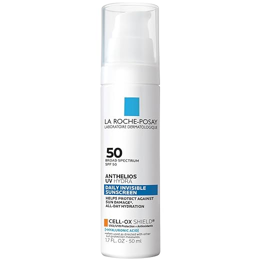 La Roche Posay Anthelios UV Sunscreen SPF 50, Daily Sunscreen for Face in 3 Formulas, UV Tone with Niacinamide, UV Hydra with Hyaluronic Acid, UV Clear with Azelaic Acid, Broad Spectrum Invisible SPF Sunscreen
