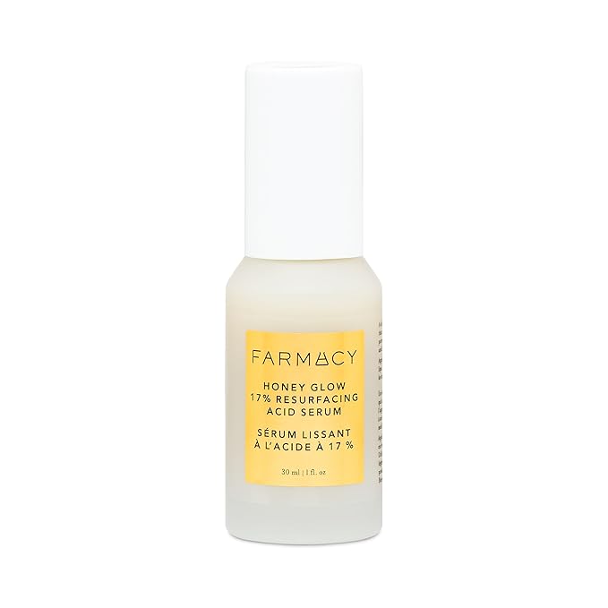 Farmacy Farmacy Face Exfoliator Serum - Honey Glow 17% AHA + BHA Liquid Exfoliant & Salicylic Acid Serum - Resurfacing Skin Care for Reduced Pores + Texture - Hydrates Skin for an Overall Glow (30ml) Exfoliator