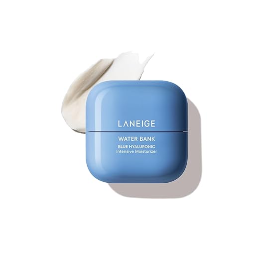 LANEIGE Water Bank Blue Hyaluronic Intensive Moisturizer: Hydrating Face Cream for Extra Dry Skin with Squalane & Peptide for Skin Barrier Support, Dermatologist-Tested Moisturiser