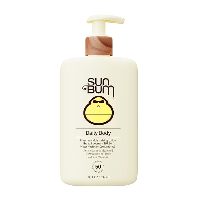 Sun Bum Sun Bum Daily SPF 50 Sunscreen Body Lotion - Broad Spectrum Moisturizing Sunscreen with Vitamin E - Vegan and Hawaii 104 Act Compliant (Without Octinoxate & Oxybenzone) - Dermatologist Tested - 8 oz Sunscreen