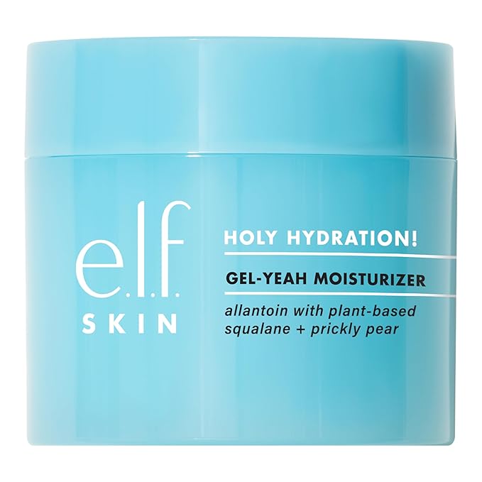e.l.f. e.l.f. SKIN Holy Hydration! Gel-Yeah Moisturizer, Lightweight Moisturizer For Plump, Hydrated Skin, Infused With Squalane, Vegan & Cruelty-free Korean face wash